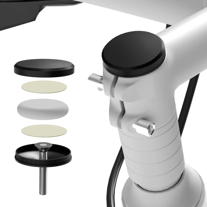 Versteckte Fahrradvorbaukappenhalterung für AirTag, passend für Headset-Kappengrösse 3,8 cm & 3,8 cm