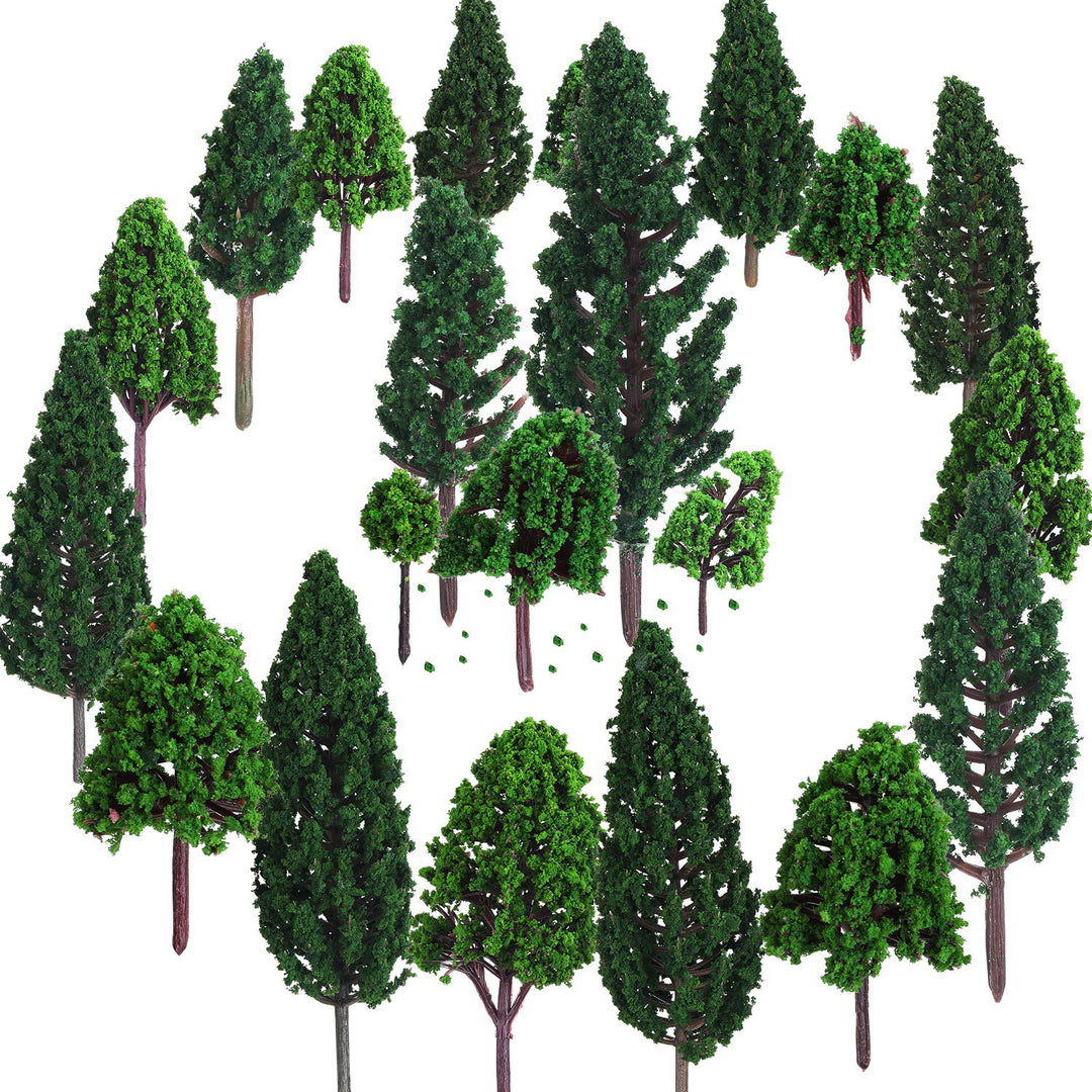 22 Stücke Modell Bäume 3-16 cm Mixed Modell Baum Zug Bäume Eisenbahn Landschaft Diorama Baum Archite