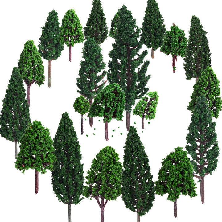 22 Stücke Modell Bäume 3-16 cm Mixed Modell Baum Zug Bäume Eisenbahn Landschaft Diorama Baum Archite
