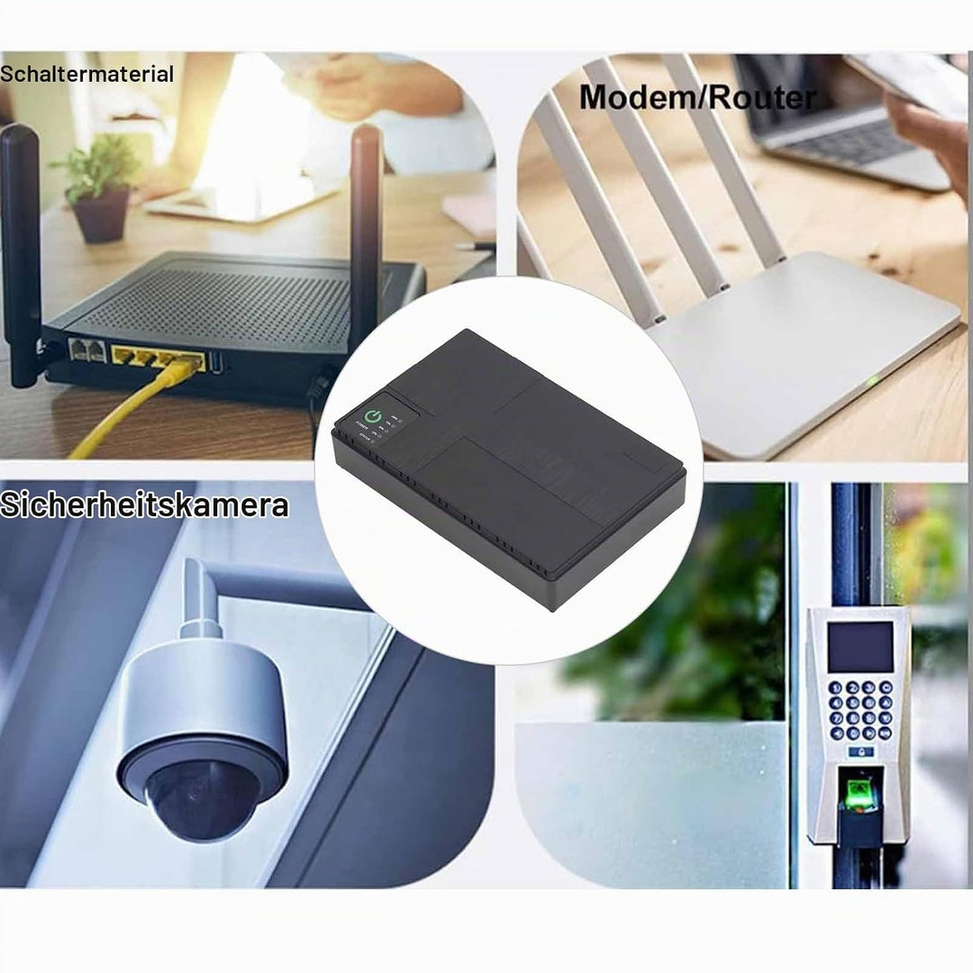 UPS Batterie-Backup, 10400mAh 5V 9V 12V 2A POE 15V 24V 1A Ausgang Unterbrechungsfreie Stromversorgun