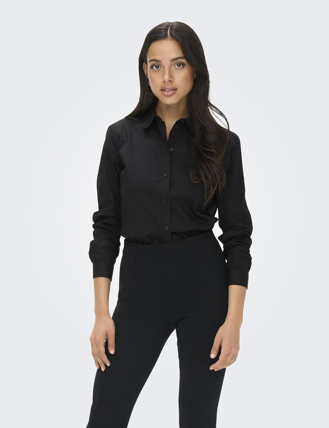 Jacqueline de Yong Damen Jdymio L/S Shirt WVN Noos Bluse (1er Pack) 44 Schwarz, 44 Schwarz