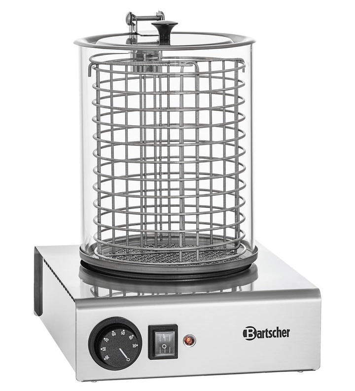 Bartscher a120401 Dampfgarer für Hot Dog 1000 W Edelstahl Maschine für Hot Dog