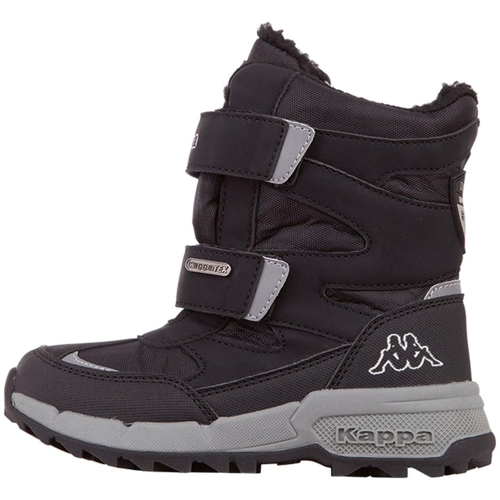 Kappa Unisex Kinder Stiefel Winterschuh gefüttert Stylecode 260903K Schwarz 29 EU 1115 Black Silver,