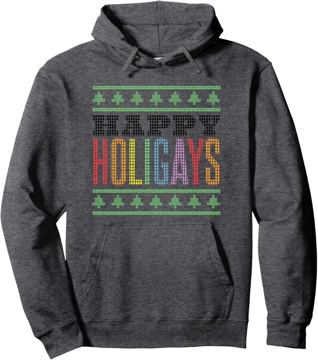 Frohe Feiertage LGBT Gay Christmas Pullover Hoodie