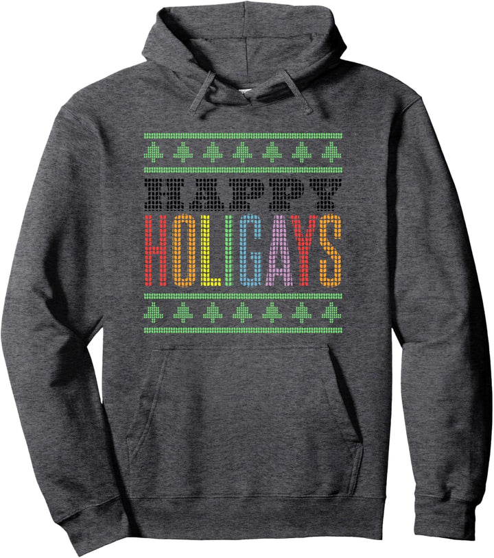Frohe Feiertage LGBT Gay Christmas Pullover Hoodie