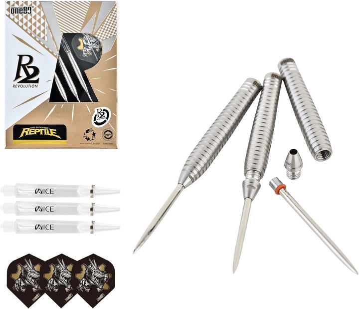 ONE80 Steel Darts R2 Revolution R2 Interchange Re-ptile 2,35 mm Point VHD Steeltip Dart Steeldart mi