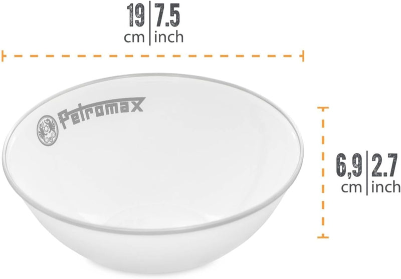 Petromax Emaille Schalen weiss 2 Stück (1 Liter)