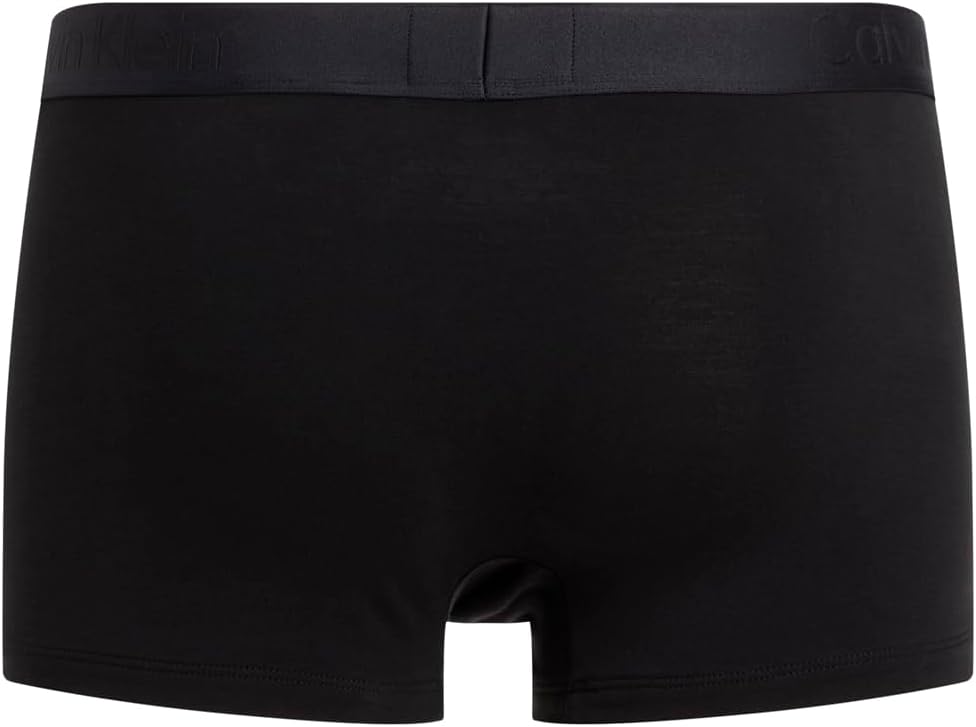 Calvin Klein Herren 3er Pack Boxershorts Low Rise Trunks Unterwäsche S Black, Blue Shadow, Grey Sky,
