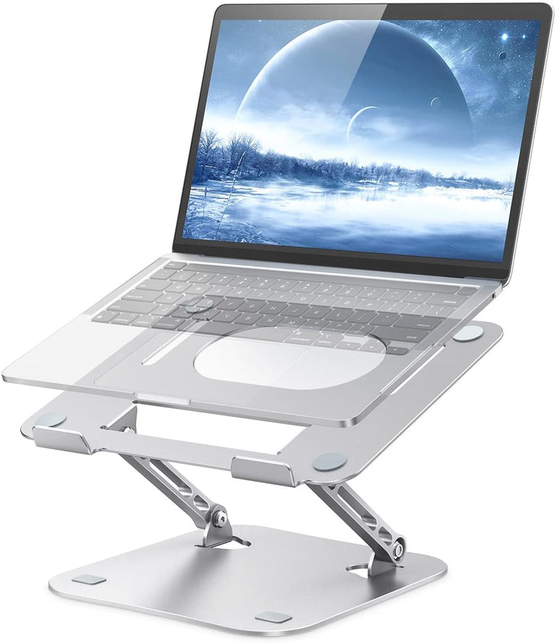 JOIOT Laptop Ständer Höhenverstellbar Laptop Stand Aluminium Ergonomischer Laptopständer Faltbarer N