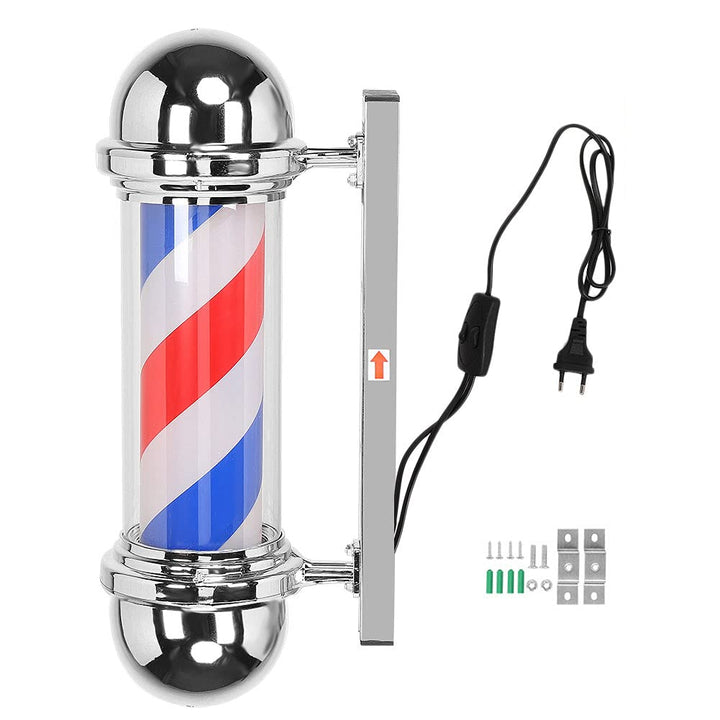 LED-Blinker Barber Shop Pole, Barber Shop Schild, Salon Shop für Schönheitssalon(Europäischer Standa