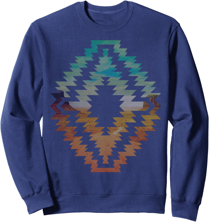 Lost Desert Highway Geometric Diamond Sweatshirt