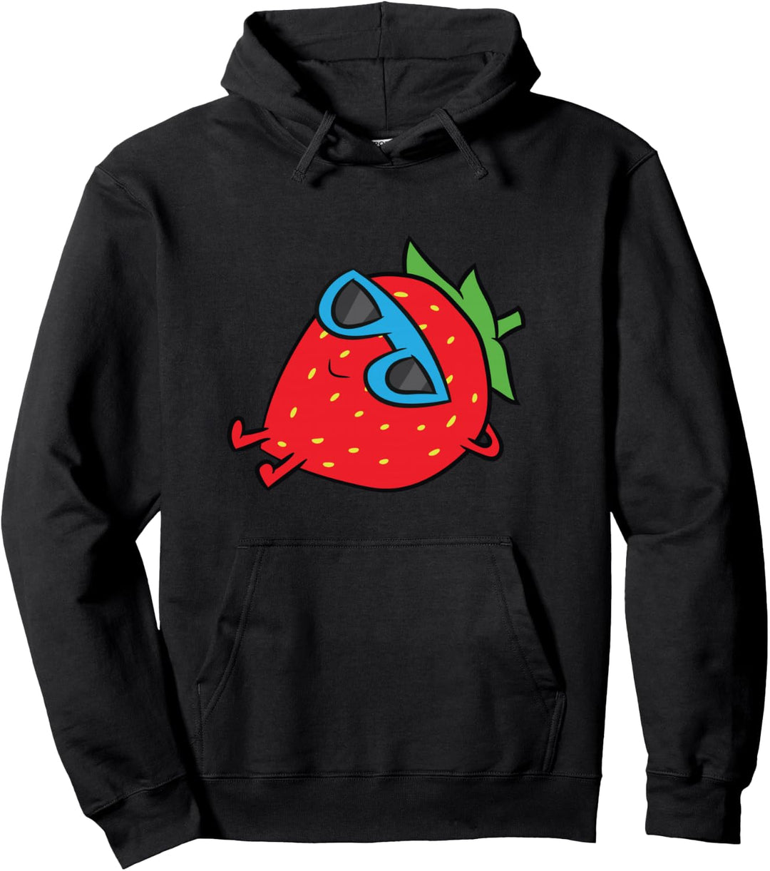 Erdbeere Sommerfrucht Sonnenbrille Erdbeere Pullover Hoodie