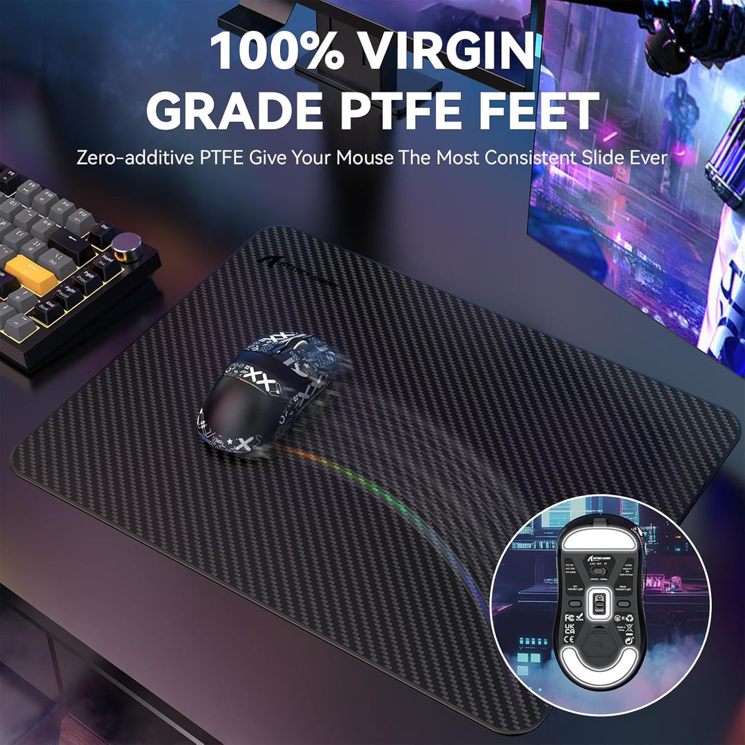 VGN GAMEPOWER x Attack Shark X3MAX PAW3950 Kabellose Gaming-Maus Superlight, 42000DPI, 49g Ultraleic