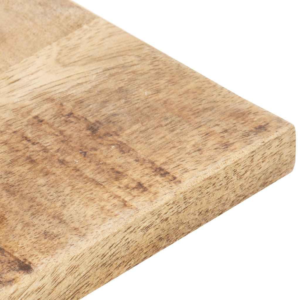 vidaXL Mangoholz Massiv Tischplatte Massivholzplatte Holzplatte Ersatztischplatte Holz Platte für Es