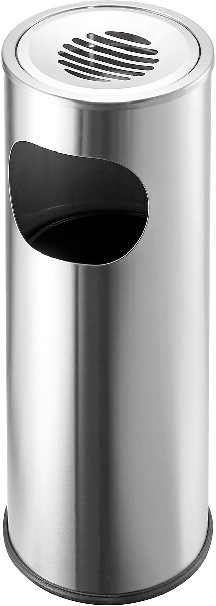helit H2516000 - Edelstahl-Standascher, mit Innenbehälter, silber, Edelstahl