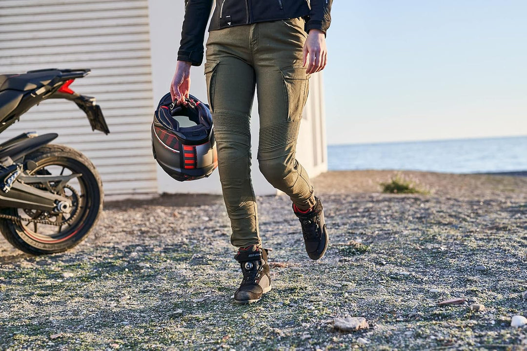 SHIMA GIRO 2.0 LADY Motorradhose Damen - Elastische, Slim Fit, Cargo Biker Hose Damen mit DuraQL Sch