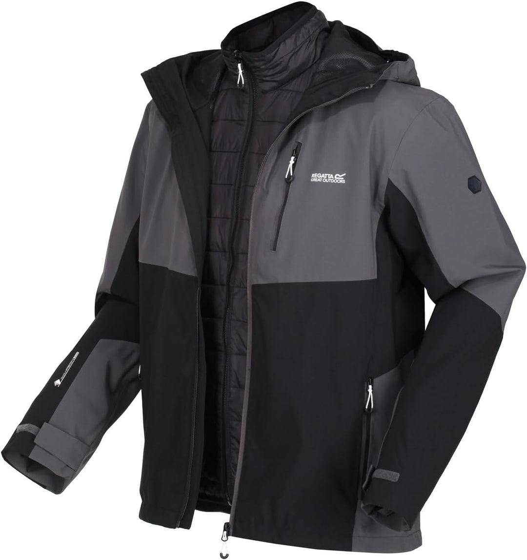 Regatta Herren Wentwood VII S DkGrey/Black, S DkGrey/Black