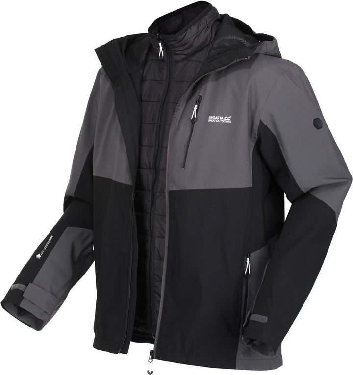 Regatta Herren Wentwood VII S DkGrey/Black, S DkGrey/Black