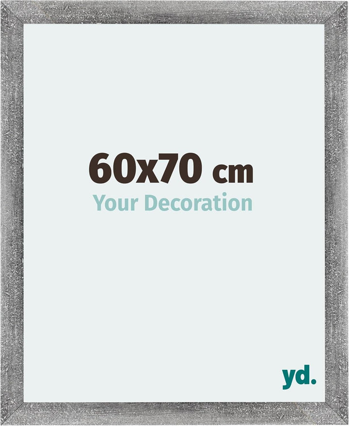 yd. Your Decoration - Bilderrahmen 60x70 cm - Bilderrahmen aus MDF mit Acrylglas - Antireflex - Ausg