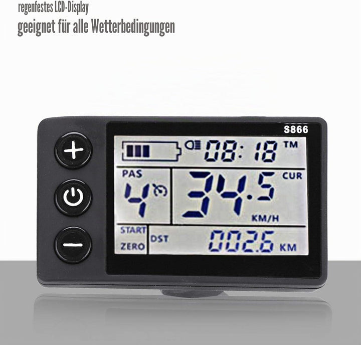 Eddwiin Bicycle Motor Controller 24V36V Wasserdichtes LCD Display Scooter Brushless Controller Kit f