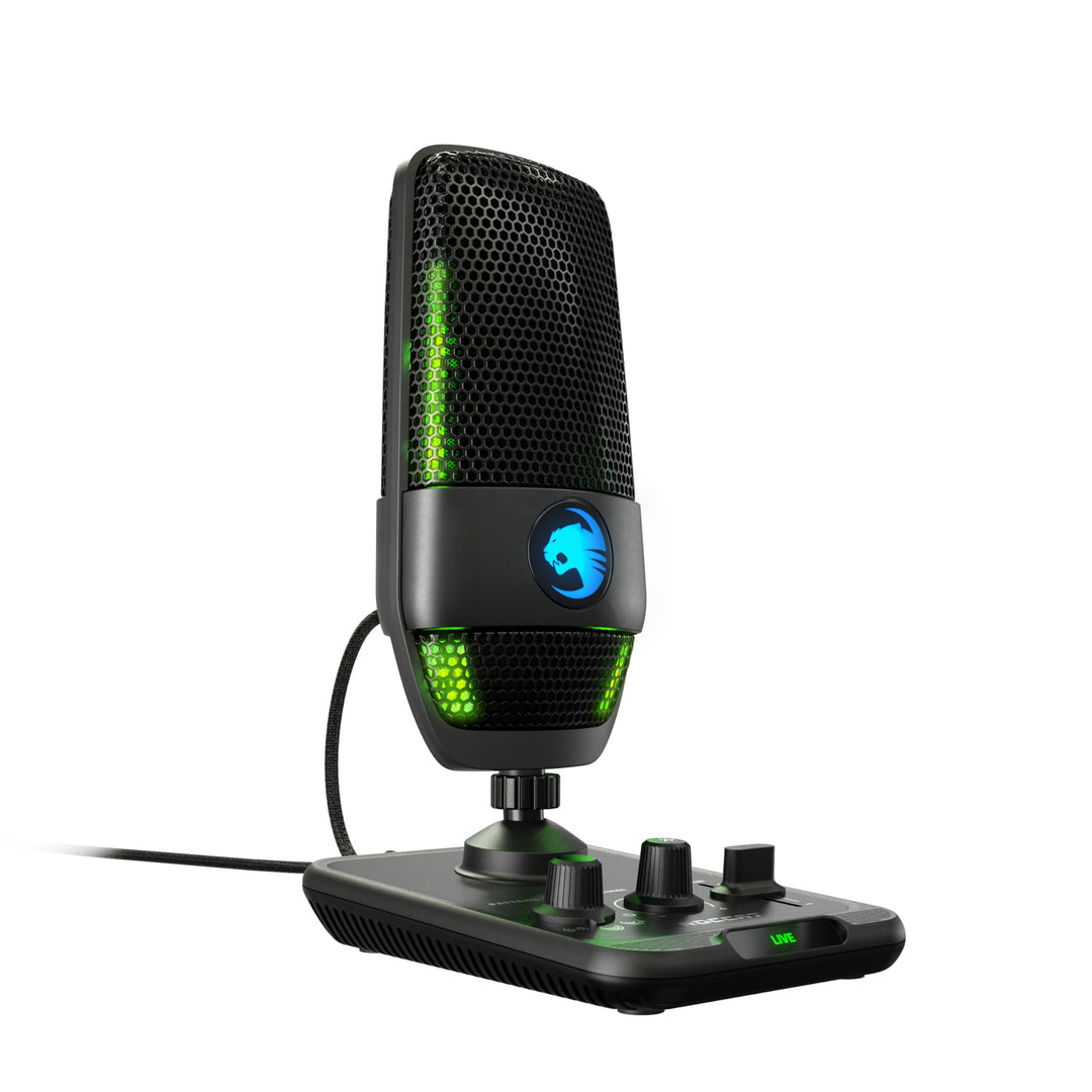 Roccat Torch - USB-Mikrofon in Studioqualität, schwarz Single, Single