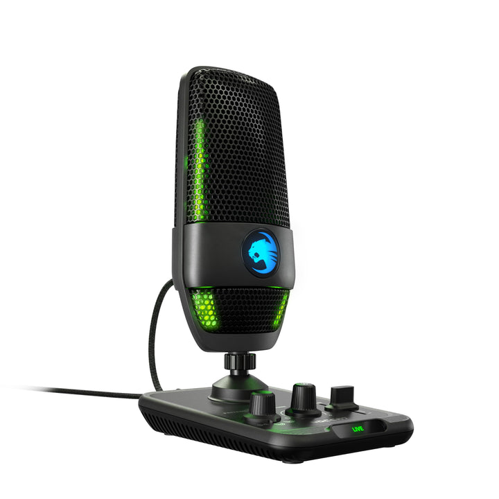 Roccat Torch - USB-Mikrofon in Studioqualität, schwarz Single, Single