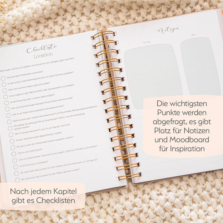 Visual Statements - Hochzeitsplaner - Organizer & Buch - Hochzeitsvorbereitung - Hochzeitskalender -