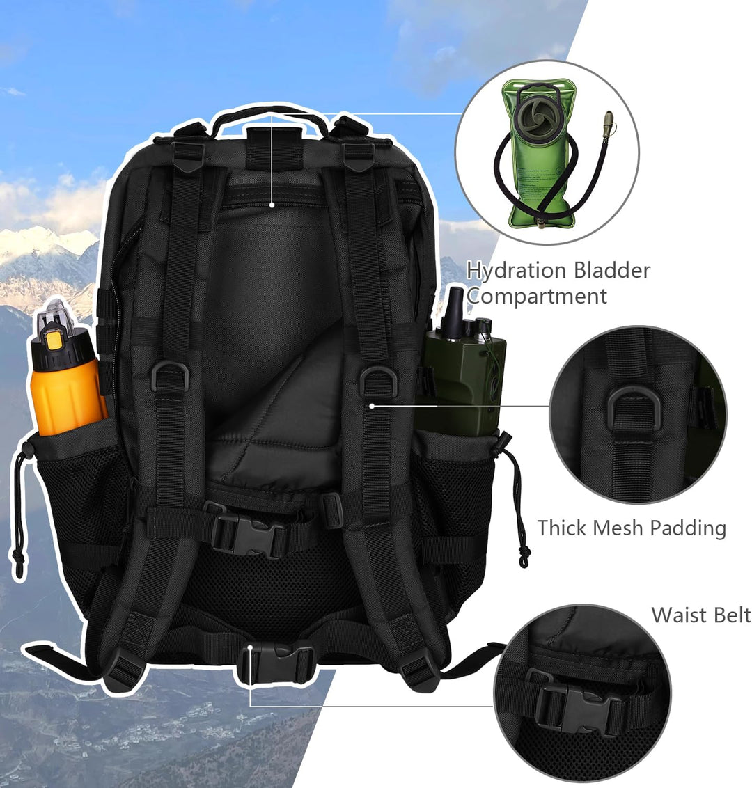 Hannibal Tactical Militär Taktischer Rucksack Cooper Rucksack Armee Assault Pack 3 Tage Bug Out Go B