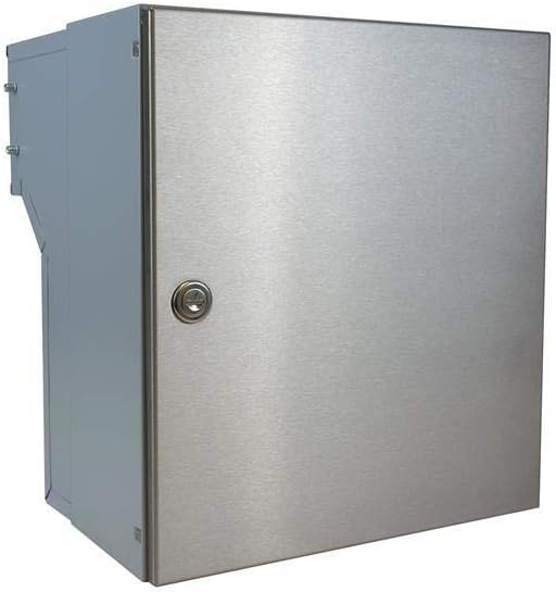 F-04 Edelstahl Mauerdurchwurf Briefkasten (Tiefe: 18-27 cm) - LETTERBOX24.de