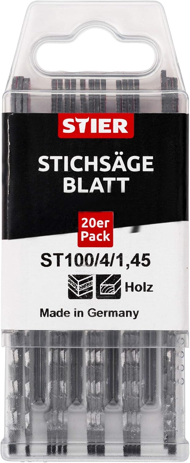 STIER Stichsägeblatt ST 100/4/1,45 gerader, sauberer, schneller Schnitt in Holz und Platten