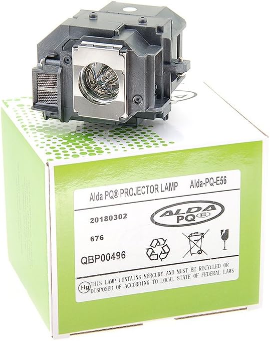 Alda PQ-Premium, Beamerlampe/Ersatzlampe für EPSON EH-DM3 Projektoren, Lampe mit Gehäuse