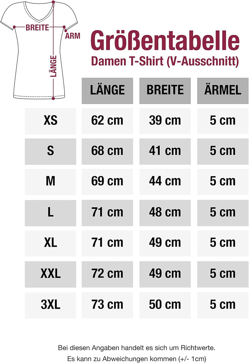 Shirtracer - T-Shirt Damen V Ausschnitt - Hobby Outfit - Mir reicht&