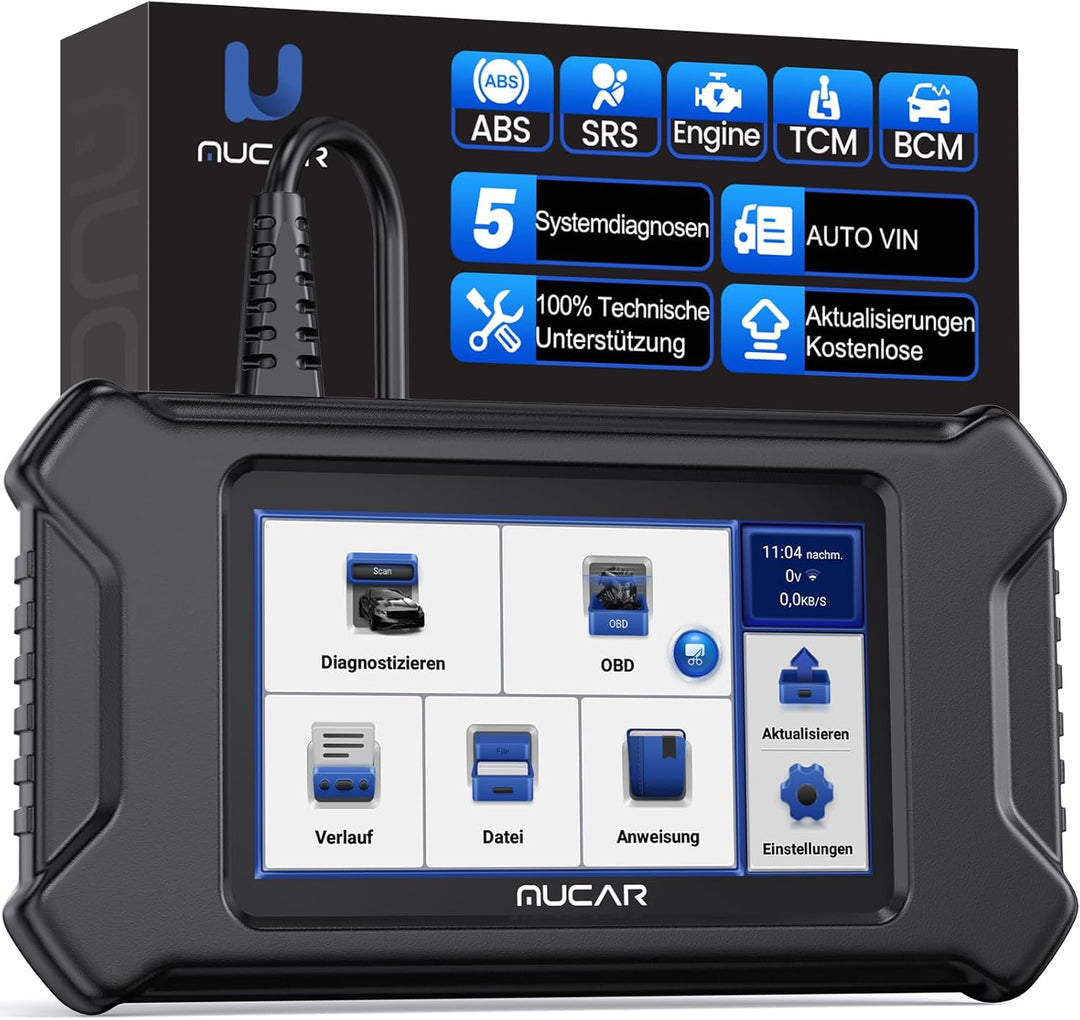 Auto Diagnosegerät, MUCAR CS5 OBD2 Diagnosegerät Mit 5 Systemdiagnosen (ECM/SRS/ABS/BCM/TCM), KFZ Di