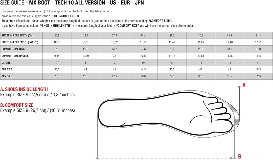 Alpinestars Tech 7 Motocross Stiefel (Black/White/Blue,9 (43))