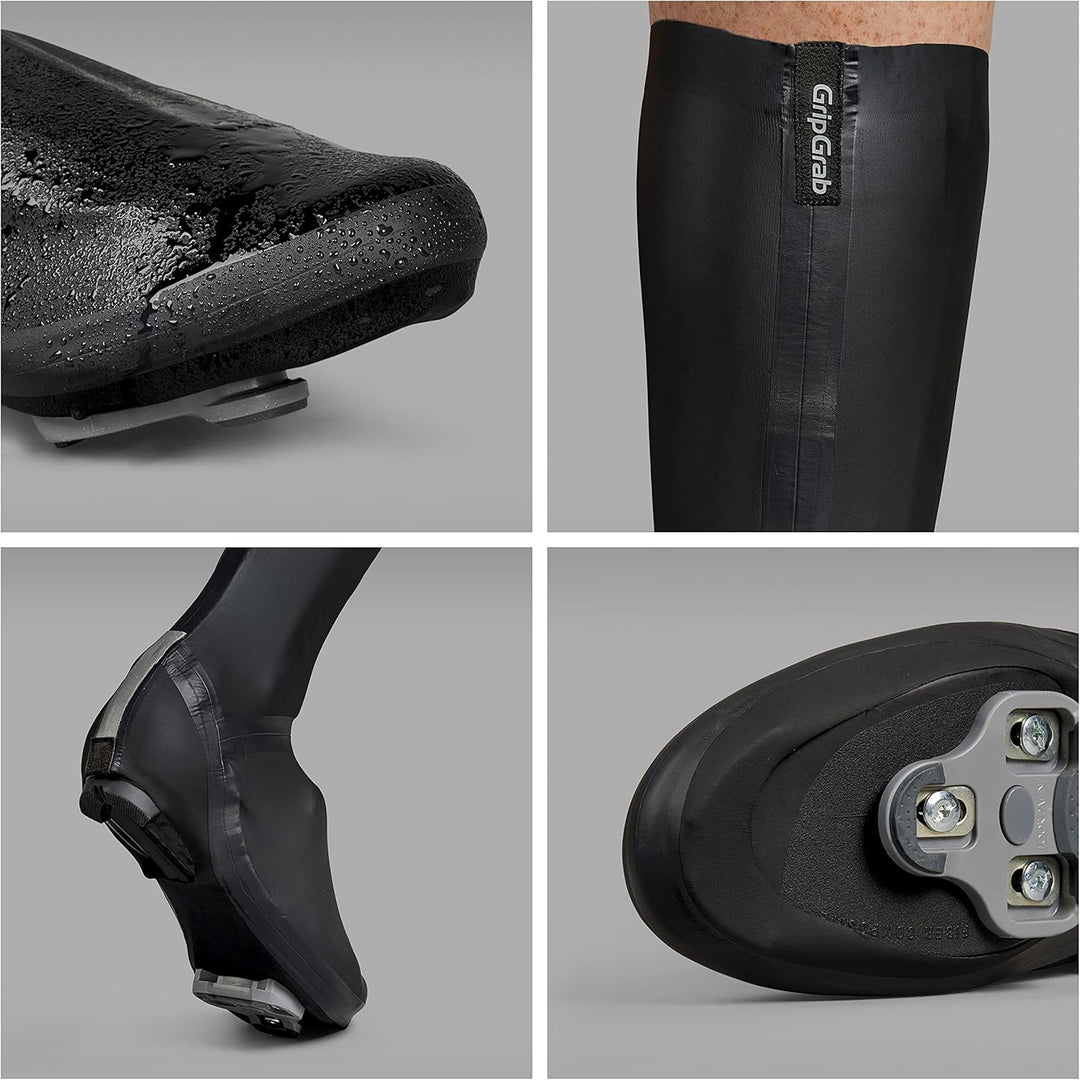 GripGrab AquaShield High Cut Profi Rennrad Regenschutz Überschuhe Reissverschlusslose Lange Aero Rad