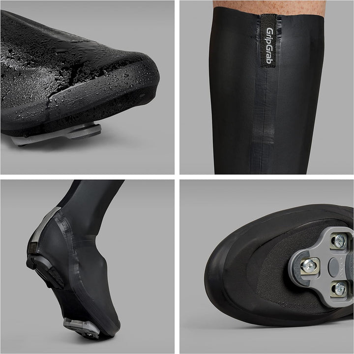 GripGrab AquaShield High Cut Profi Rennrad Regenschutz Überschuhe Reissverschlusslose Lange Aero Rad
