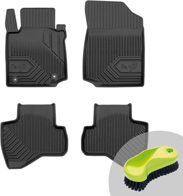 FROGUM No.77 Gummimatten Ganzjahresset von Auto Fussmatten Autofussmatten für Peugeot 107 2005-2014