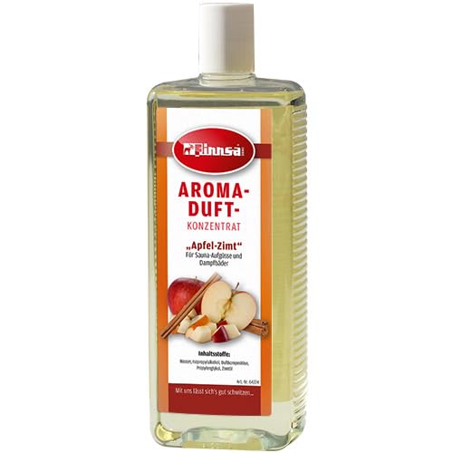 Finnsa Aroma-Duftkonzentrat Apfel-Zimt für Saunaaufgüsse und Dampfbäder (1000 ml), 1000 ml