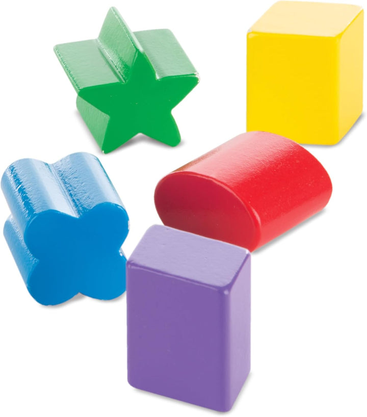 Melissa & Doug 19041 Rollbarer Formensortierer aus Holz (14 Teile) Match & Roll Shape Sorter, Match