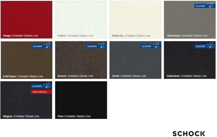Schock 510120MAG Küchenarmatur DION Magma – Schwarze Hochdruck Armatur mit ausziehbarer Schlauchbrau