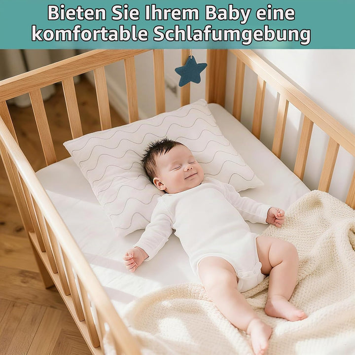 Tagesdecke Tüll Länge 120 cm, Babyzimmer Deko, passend für Babybett, Wiege und Kinderbett (Himmelsta