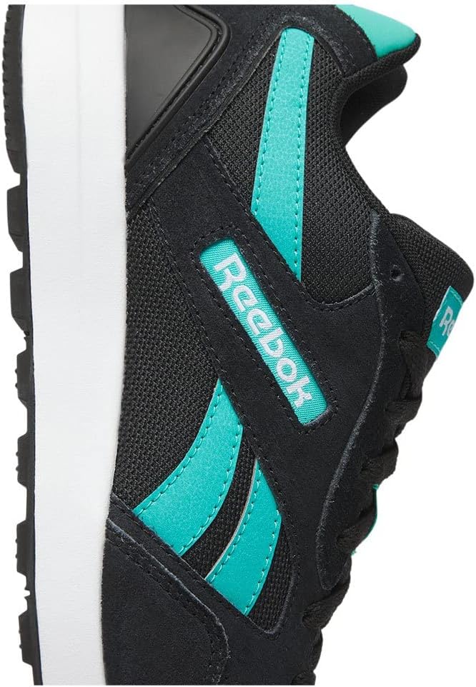 Reebok Unisex Gl1000Sneakers 40.5 EU Core Black Classic Teal Pure Grey 3, 40.5 EU Core Black Classic