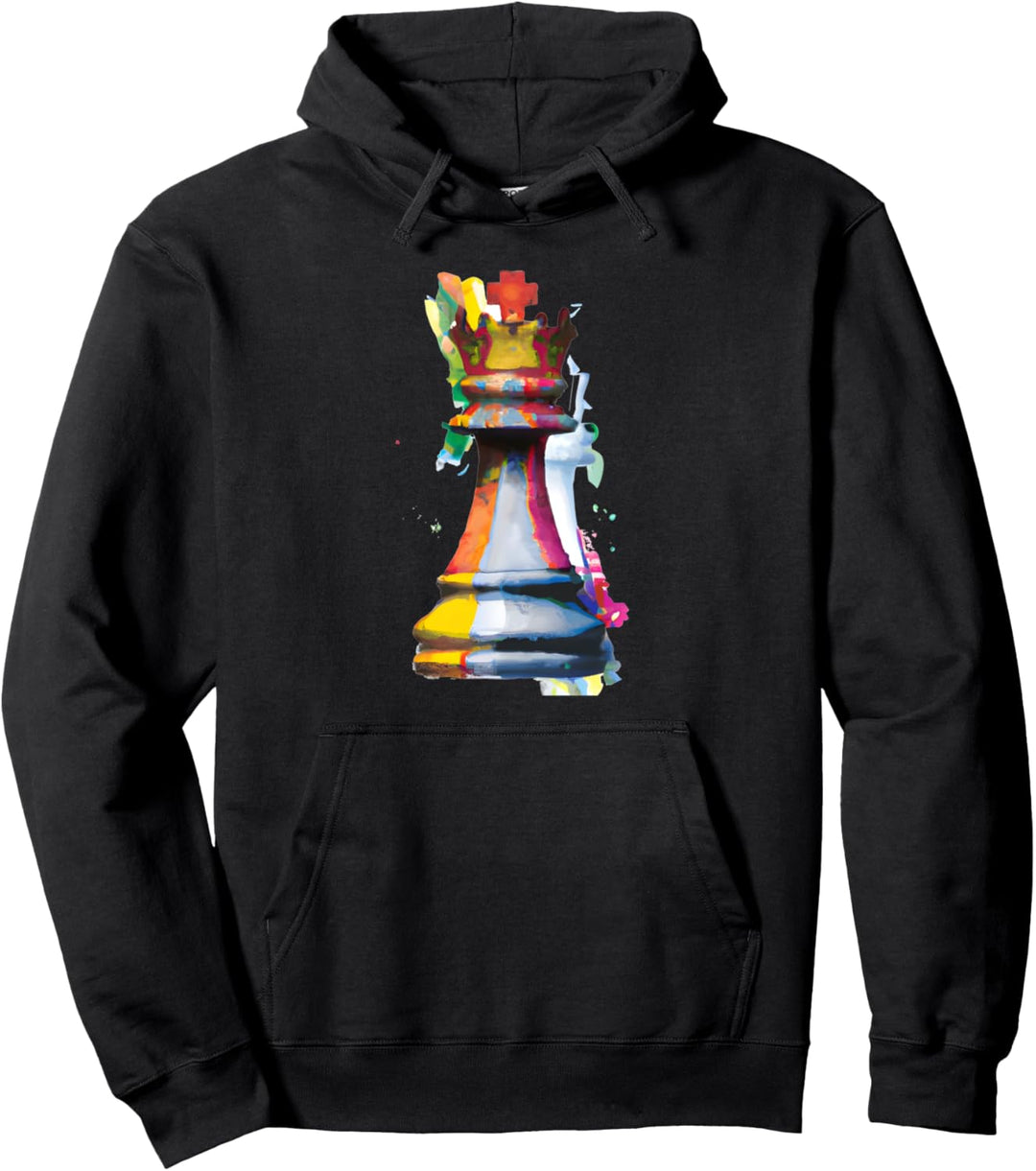 Modernes Schach kunst - König Pullover Hoodie