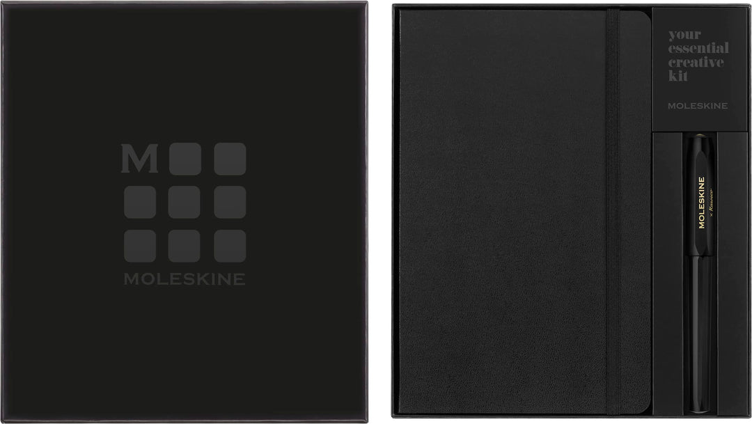 Moleskine x Kaweco - Klassisches Hardcover-Notizbuch und Nachfüllbarer Tintenroller aus ABS-Kunststo