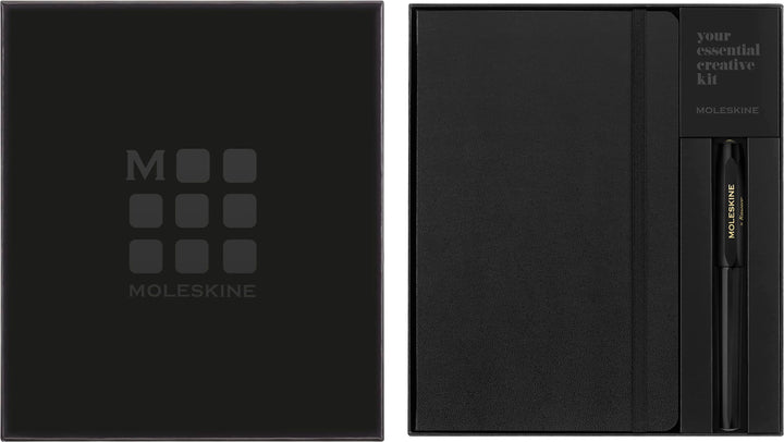 Moleskine x Kaweco - Klassisches Hardcover-Notizbuch und Nachfüllbarer Tintenroller aus ABS-Kunststo