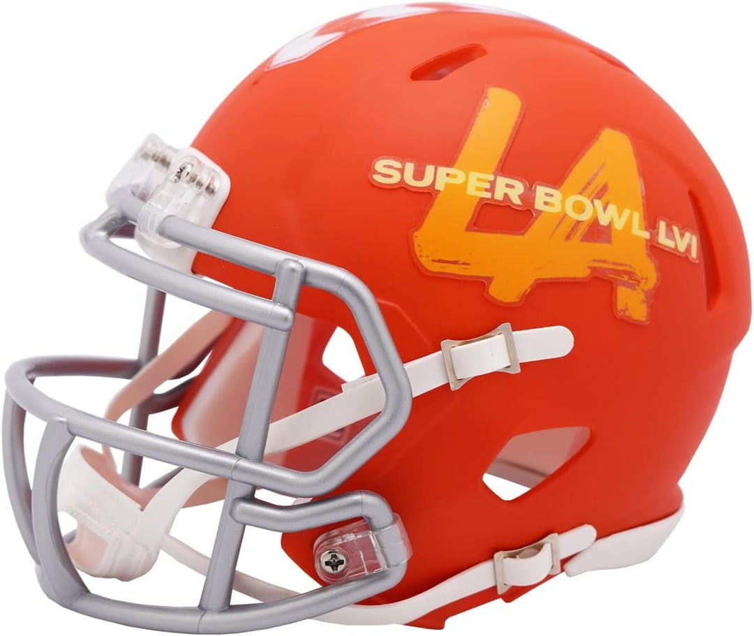 NFL Mini Helm Speed Super Bowl LVI 56 Superbowl Footballhelm LA L.A. Los Angeles
