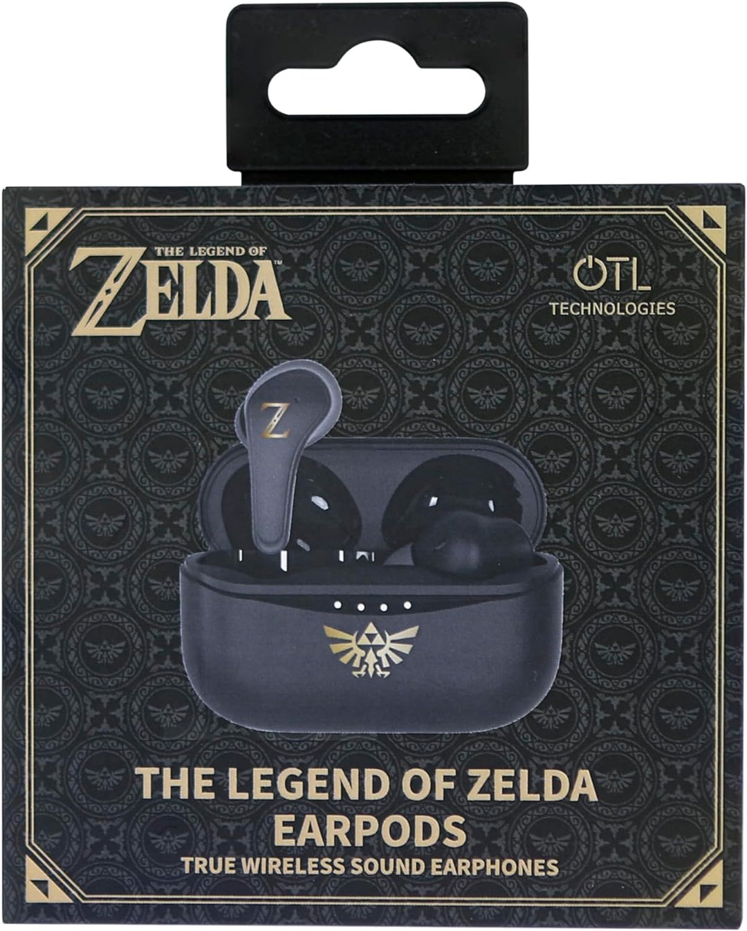 OTL Technologies Kabellose Bluetooth-Kopfhörer V5.0 Zelda mit Ladebox, Schwarz