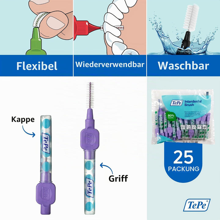 TePe Interdentalbürsten Original LILA 1,1 mm, 25 Stück Lila 25 stück (1er Pack), Lila 25 stück (1er