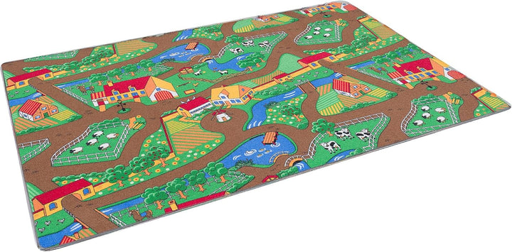 Pergamon Strassenteppich Beidseitig Kinder Spielteppiche für Kinderzimmer und Spielzimmer 80x160 cm