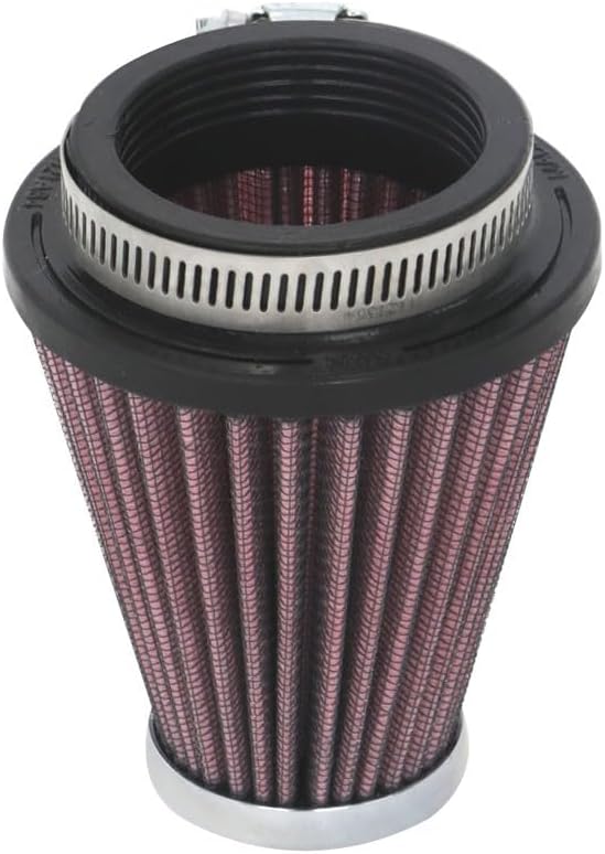 K&N RC-1920 KFZ und Motorrad Universal Chrom Filter, Rot